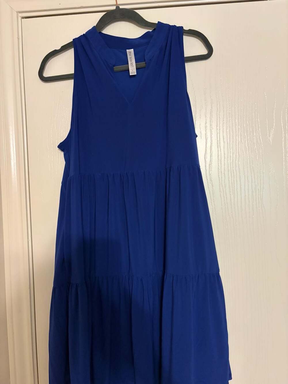Dear Scarlett Royal Blue Sleeveless Tiered Dress